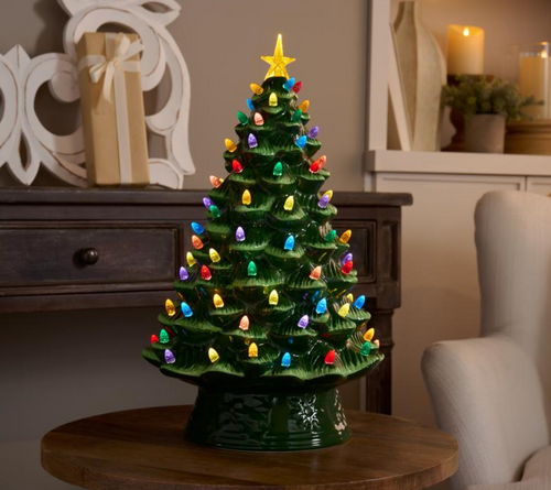Mr. Christmas 18\" Ceramic Nostalgic Tree